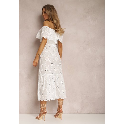 Biała Sukienka Leumene Renee S okazyjna cena Renee odzież