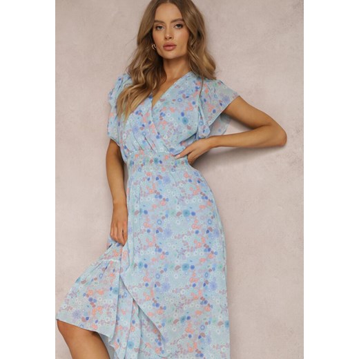 Jasnoniebieska Sukienka Oarama Renee S promocyjna cena Renee odzież