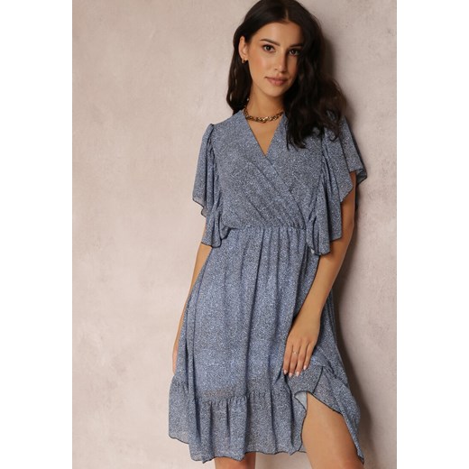 Niebieska Sukienka Seena ze sklepu Renee odzież w kategorii Sukienki - zdjęcie 157056820