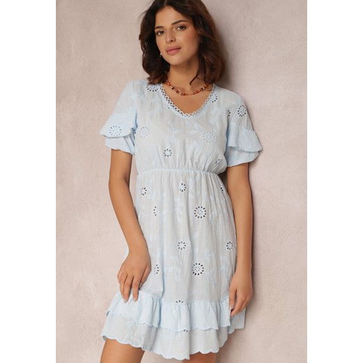 Jasnoniebieska Sukienka Nethusei ze sklepu Renee odzież w kategorii Sukienki - zdjęcie 157056860