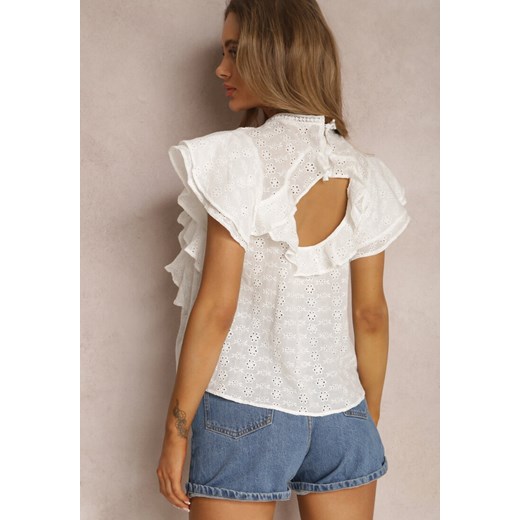 Biała Bluzka Kissoche Renee M promocja Renee odzież