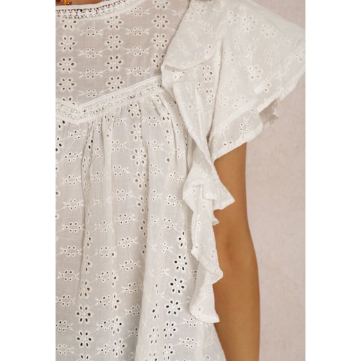 Biała Bluzka Kissoche Renee M promocja Renee odzież