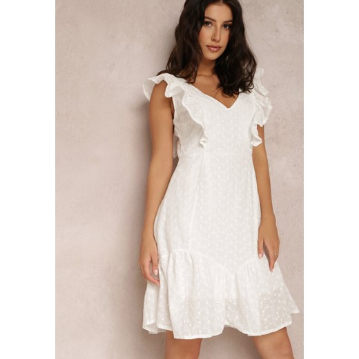 Biała Sukienka Kisallis Renee S okazja Renee odzież