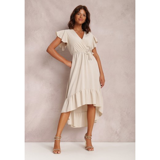 Jasnobeżowa Sukienka Pamvahr ze sklepu Renee odzież w kategorii Sukienki - zdjęcie 157057302