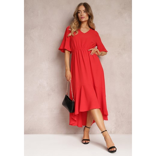 Czerwona Sukienka Parthesio ze sklepu Renee odzież w kategorii Sukienki - zdjęcie 157057312