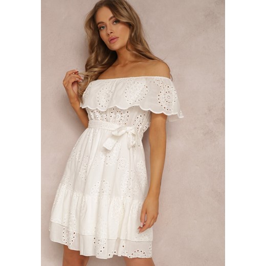 Biała Sukienka Neadone Renee S Renee odzież promocja