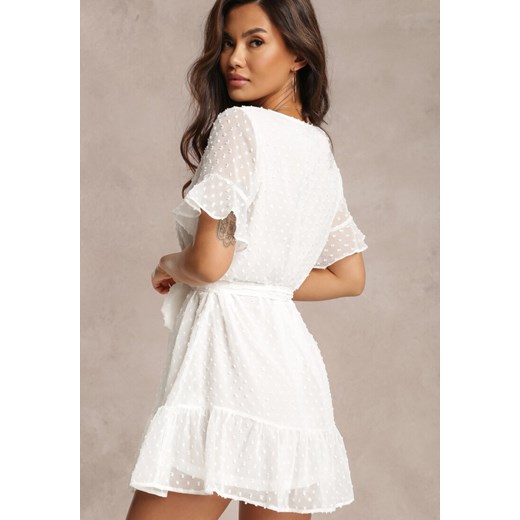 Biała Sukienka Theaniphis ze sklepu Renee odzież w kategorii Sukienki - zdjęcie 157057914