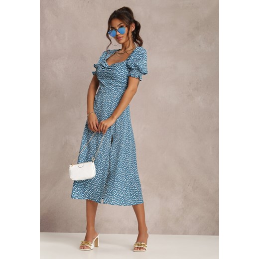 Niebieska Sukienka Melorith Renee XL okazja Renee odzież