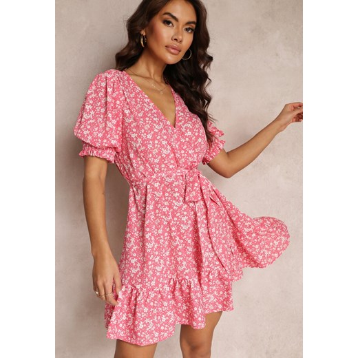 Różowa Sukienka Praxusa ze sklepu Renee odzież w kategorii Sukienki - zdjęcie 157058222
