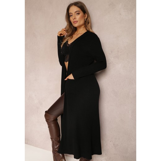 Czarny Kardigan Barbelle Renee ONE SIZE wyprzedaż Renee odzież