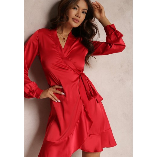 Czerwona Sukienka Klymilea ze sklepu Renee odzież w kategorii Sukienki - zdjęcie 157060313