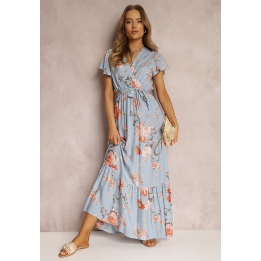 Jasnoniebieska Sukienka Iphene ze sklepu Renee odzież w kategorii Sukienki - zdjęcie 157061013