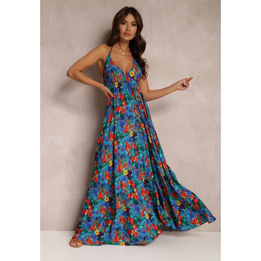 Niebieska Sukienka Thessia ze sklepu Renee odzież w kategorii Sukienki - zdjęcie 157061513