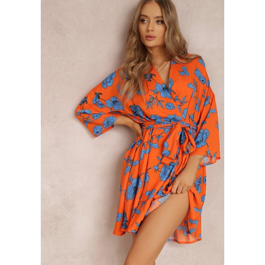 Pomarańczowa Sukienka Thaleira ze sklepu Renee odzież w kategorii Sukienki - zdjęcie 157061591