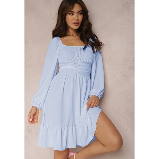 Niebieska Sukienka Megadia ze sklepu Renee odzież w kategorii Sukienki - zdjęcie 157062040