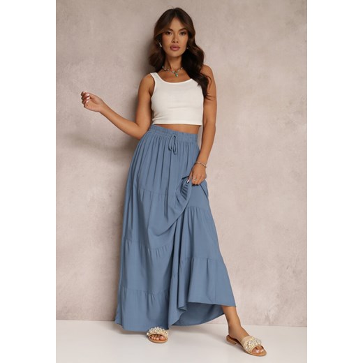 Niebieska Spódnica Kainne ze sklepu Renee odzież w kategorii Spódnice - zdjęcie 157062634