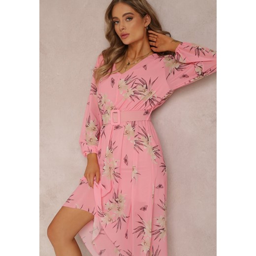 Różowa Sukienka Euphona ze sklepu Renee odzież w kategorii Sukienki - zdjęcie 157063831
