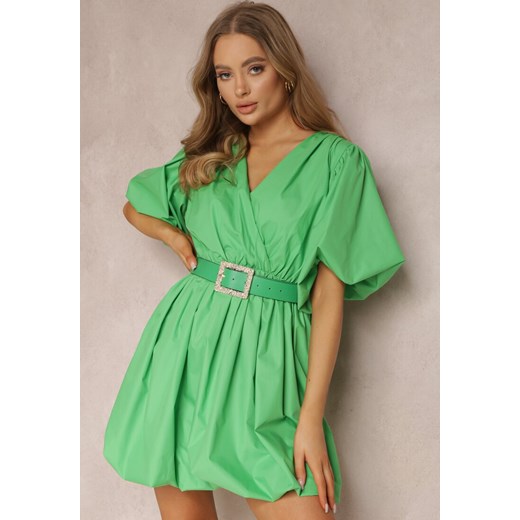 Zielona Sukienka z Paskiem Galale ze sklepu Renee odzież w kategorii Sukienki - zdjęcie 157064651