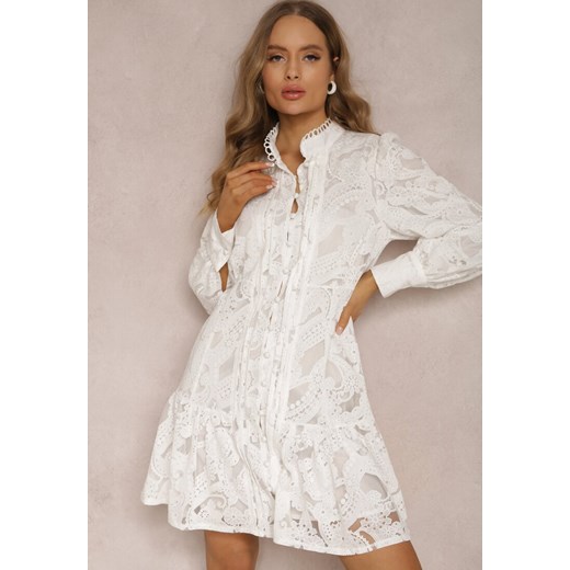 Biała Sukienka Hermesilea ze sklepu Renee odzież w kategorii Sukienki - zdjęcie 157065091