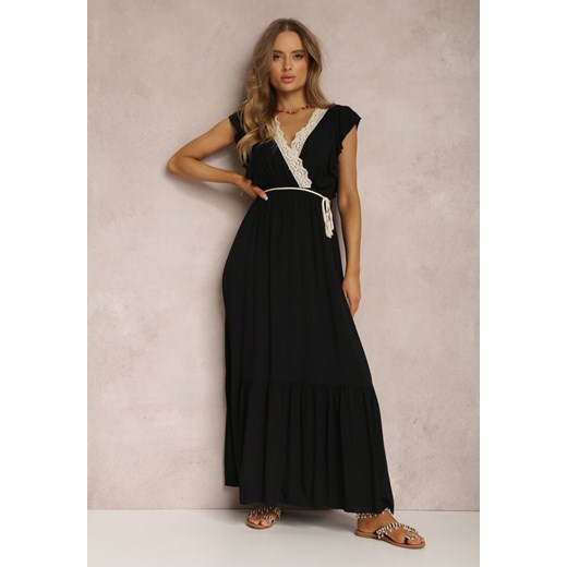 Czarna Sukienka Ampanie ze sklepu Renee odzież w kategorii Sukienki - zdjęcie 157066221