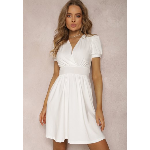 Biała Sukienka Agamia ze sklepu Renee odzież w kategorii Sukienki - zdjęcie 157067020
