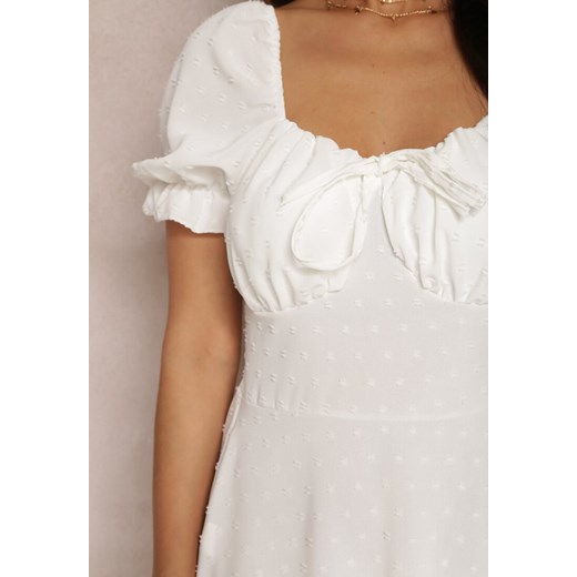 Biała Sukienka Hyrmeda Renee S promocyjna cena Renee odzież