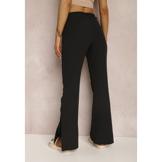 Czarne Spodnie Dzwony Evissa ze sklepu Renee odzież w kategorii Spodnie damskie - zdjęcie 157068061