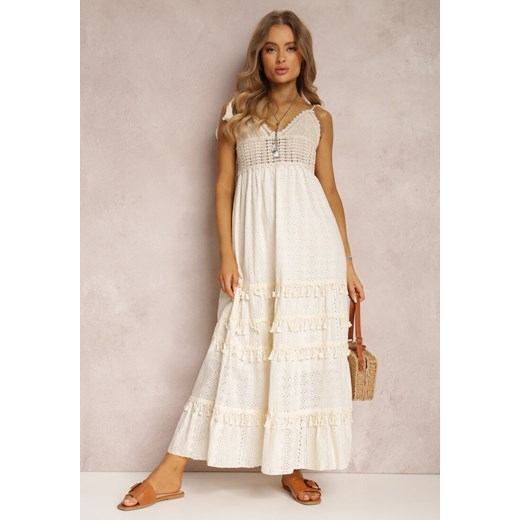 Jasnobeżowa Sukienka Eidameia ze sklepu Renee odzież w kategorii Sukienki - zdjęcie 157068243