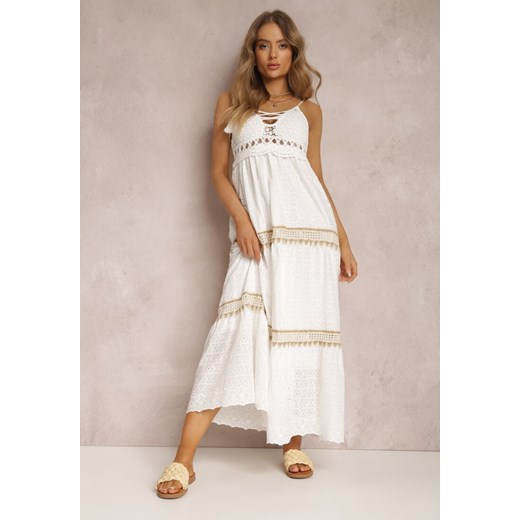 Biała Sukienka Ianina ze sklepu Renee odzież w kategorii Sukienki - zdjęcie 157068254