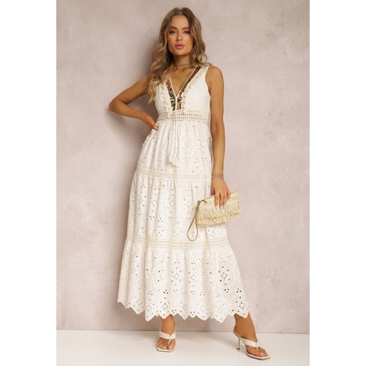 Jasnobeżowa Sukienka Perania ze sklepu Renee odzież w kategorii Sukienki - zdjęcie 157068273