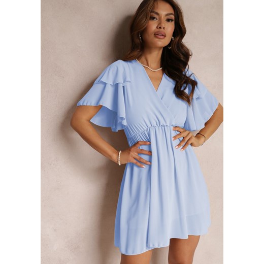 Jasnoniebieska Sukienka Nemele ze sklepu Renee odzież w kategorii Sukienki - zdjęcie 157068742