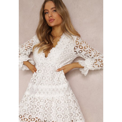 Sukienka Renee na urodziny w serek boho mini 
