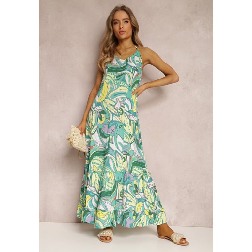 Zielona Sukienka Pyrhochis ze sklepu Renee odzież w kategorii Sukienki - zdjęcie 157069191