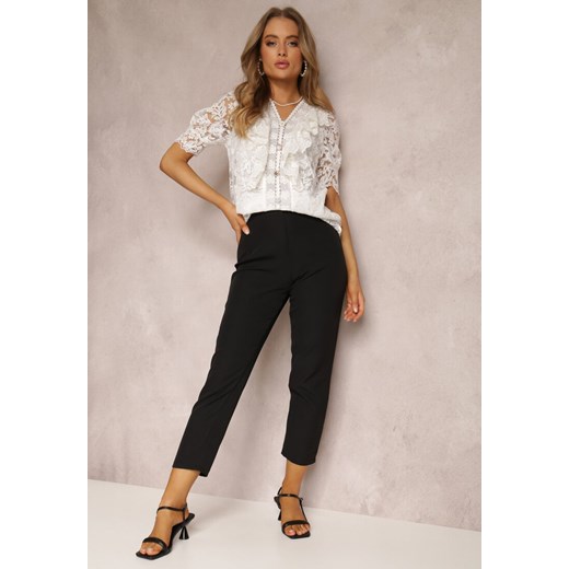 Czarne Spodnie Iolona ze sklepu Renee odzież w kategorii Spodnie damskie - zdjęcie 157069311