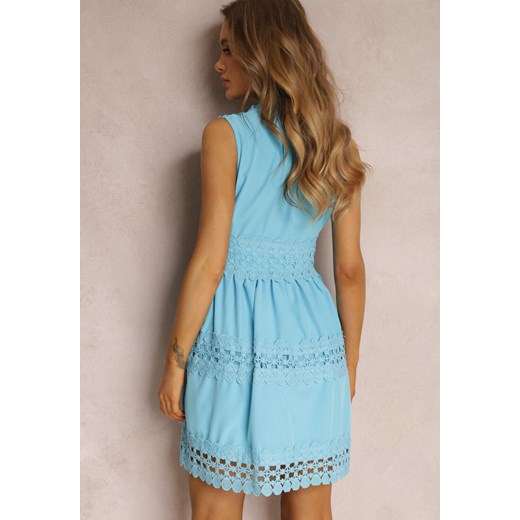 Niebieska Sukienka Athethra Renee M promocyjna cena Renee odzież