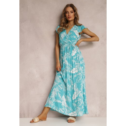 Niebieska Sukienka z Paskiem Panovera ze sklepu Renee odzież w kategorii Sukienki - zdjęcie 157070863