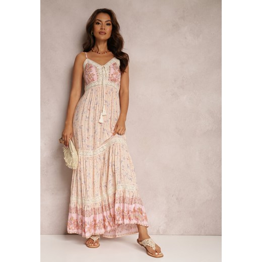 Różowa Sukienka Fjorrit ze sklepu Renee odzież w kategorii Sukienki - zdjęcie 157070893