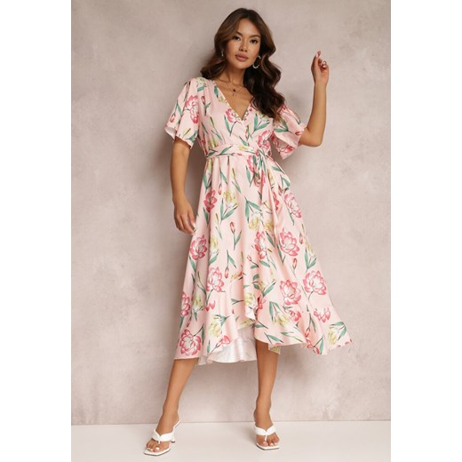 Różowa Sukienka Zinano ze sklepu Renee odzież w kategorii Sukienki - zdjęcie 157071063