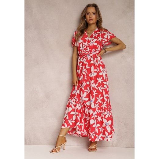 Czerwona Sukienka Mannie ze sklepu Renee odzież w kategorii Sukienki - zdjęcie 157072153