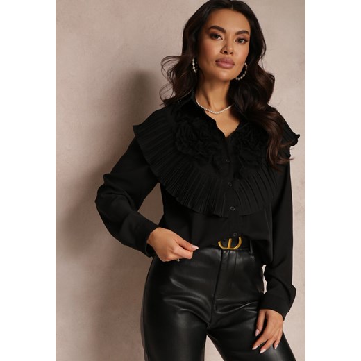 Czarna Koszula Vinther ze sklepu Renee odzież w kategorii Koszule damskie - zdjęcie 157073353