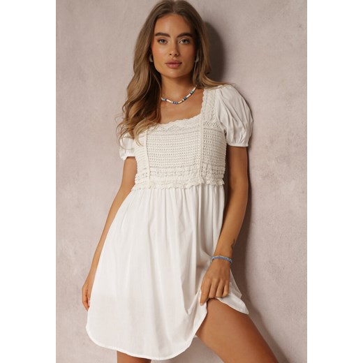 Biała Sukienka Bawełniana Xysnea ze sklepu Renee odzież w kategorii Sukienki - zdjęcie 157073623