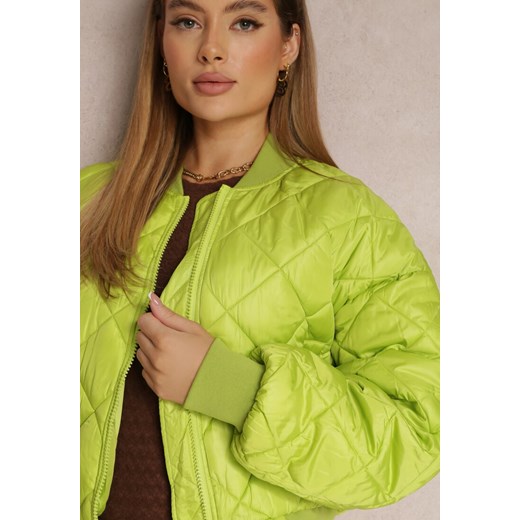 Zielona kurtka damska Renee wiosenna casual
