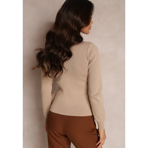 Sweter damski Renee z dzianiny z golfem