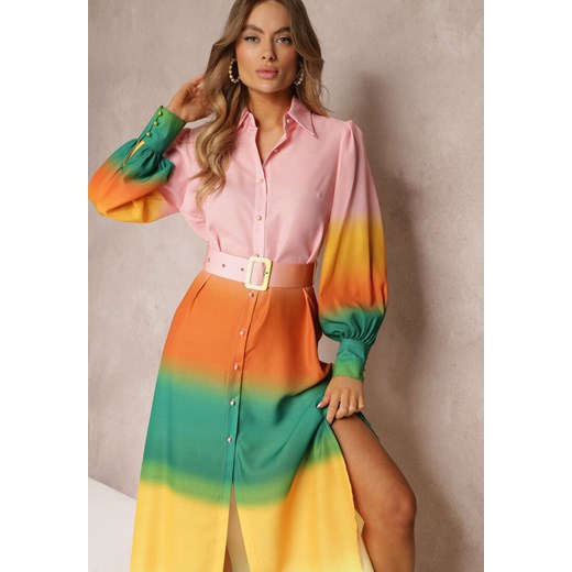 Sukienka Renee z tkaniny casual koszulowa