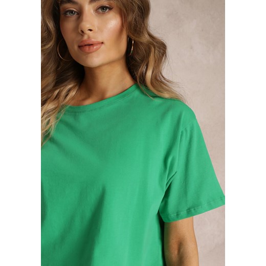 Zielony T-shirt o Fasonie Cropped Oversize Brighta Renee M promocja Renee odzież