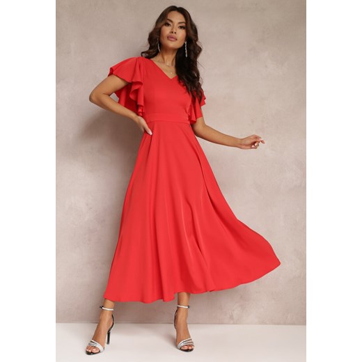 Czerwona Sukienka Bouchard ze sklepu Renee odzież w kategorii Sukienki - zdjęcie 157108114