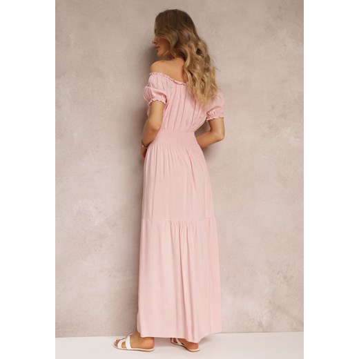 Różowa Rozkloszowana Sukienka Hiszpanka Yolaphne Renee L promocja Renee odzież