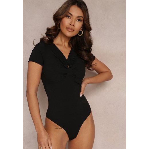 Czarne Body Apolenia ze sklepu Renee odzież w kategorii Bluzki damskie - zdjęcie 157111562