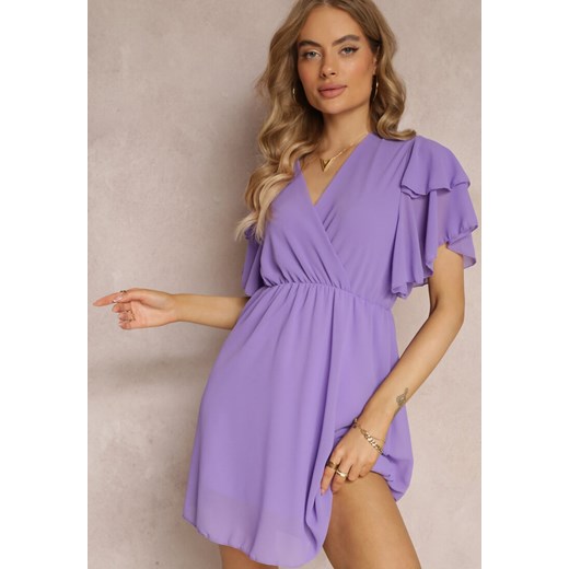 Fioletowa Sukienka Nemele ze sklepu Renee odzież w kategorii Sukienki - zdjęcie 157114603