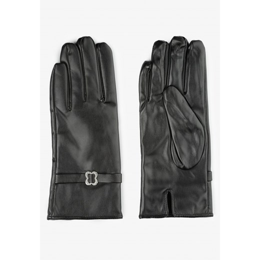 Czarne Rękawiczki Roki ze sklepu Renee odzież w kategorii Rękawiczki damskie - zdjęcie 157115052